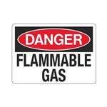 Danger Flammable Gas Sign